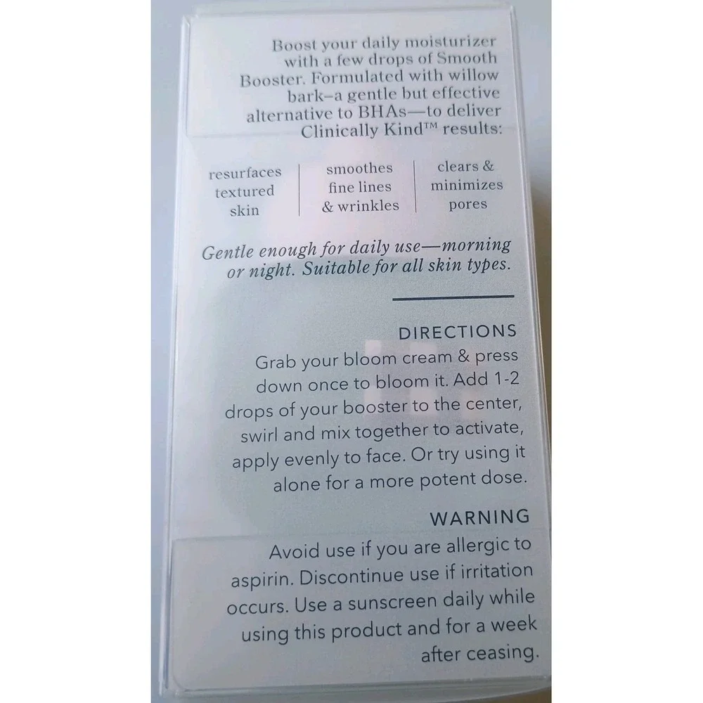 Beekman 1802 Smooth Booster 0.5 oz Willow Bark Alt-BHA‎ Resurfacing Serum